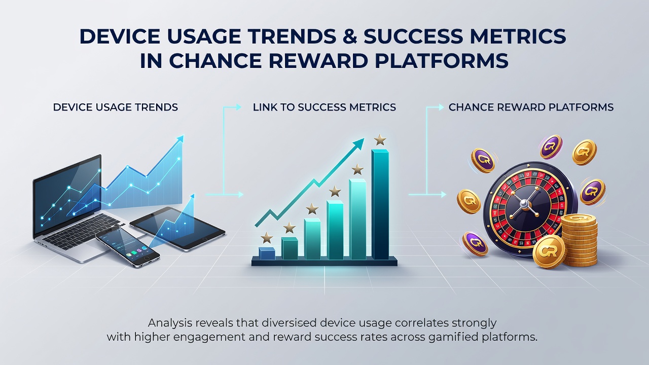 Charts displaying device usage patterns across mobile, desktop, and tablet platforms in chance reward environments during 2026