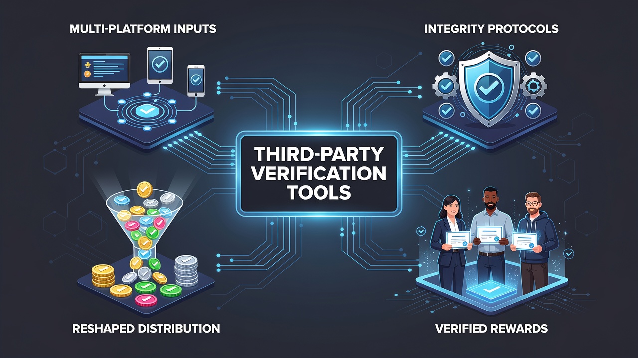 Secure verification interface linking reward platforms with external compliance databases