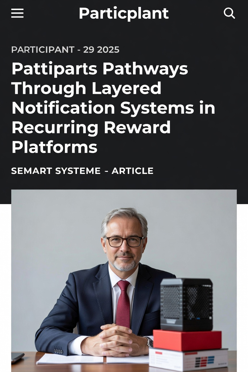 Illustration of users navigating multiple notification layers on mobile devices in recurring reward platforms