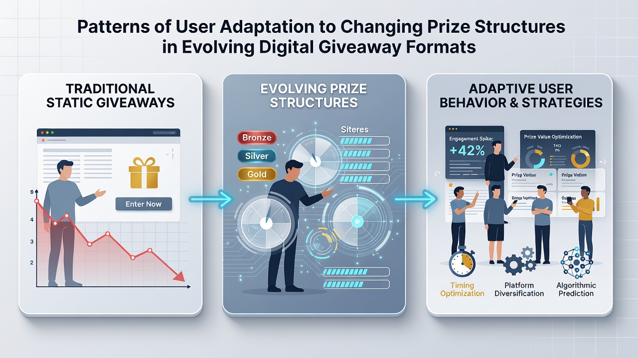 Analytics dashboards tracking user behavior changes after prize structure modifications