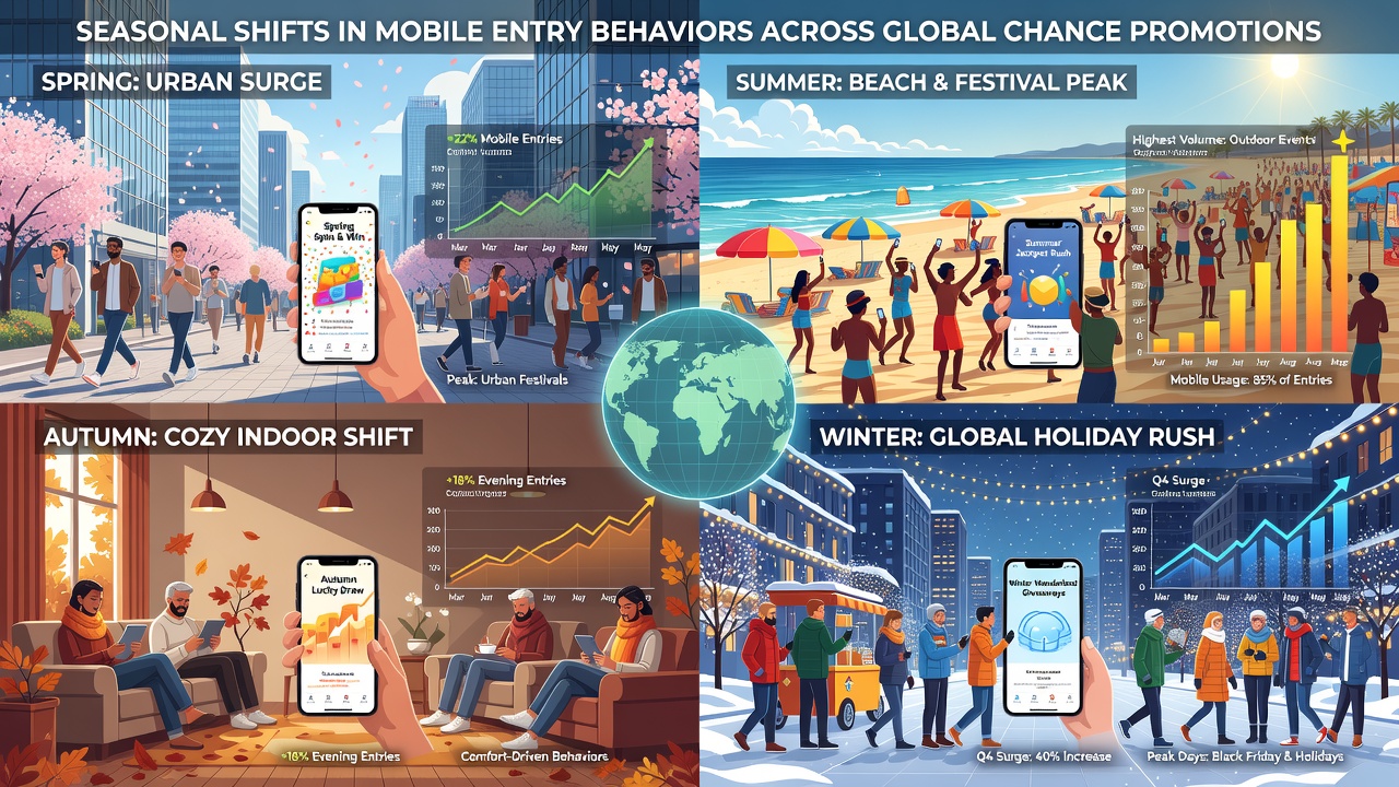 Mobile device usage trends during different promotion seasons across international markets