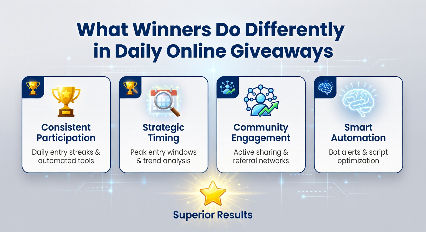 A digital calendar filled with marked giveaway entry dates, highlighting the organized routines of consistent winners in online sweepstakes